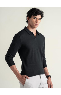 Good-Wear Men’s Full Sleeve Black T-Shirt | Premium Quality Cotton