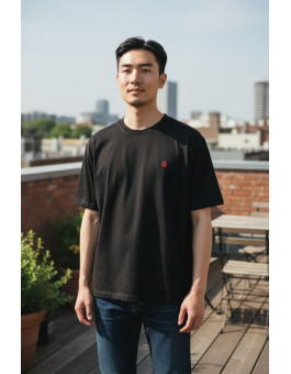  Black Half Sleeve T-Shirt For Men