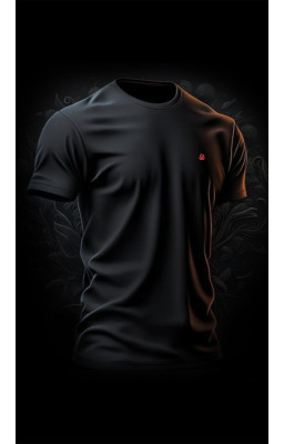 Goodwear Cotton Lycra fabric Black Half Sleeve T-Shirt For Men 
