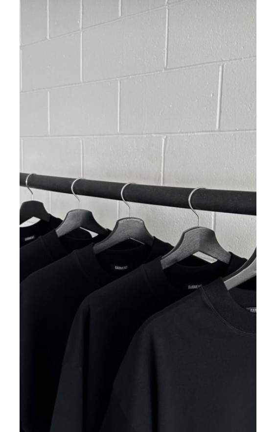 Goodwear Cotton Lycra fabric Black Half Sleeve T-Shirt For Men 