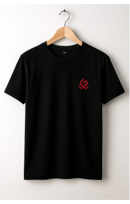 Cherish The Basic Bottle Black Half Sleeve T-Shirt For Men